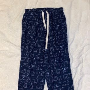 Light but comfy pj pants with draw string, dark blue with polar bears